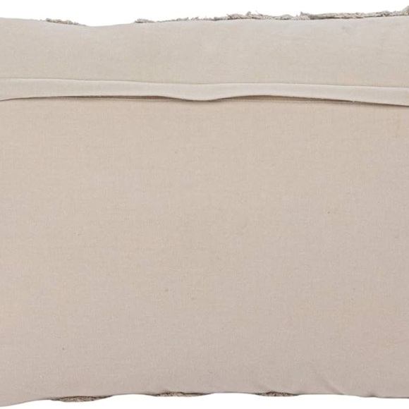 Creative Co-Op Cotton Lumbar Pillow With Appliqued Quilted Seashells, Sage - Picture 6 of 14